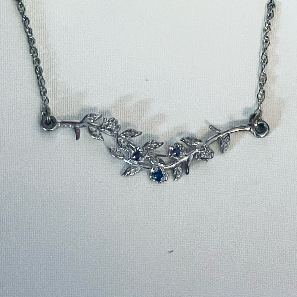 Sterling Silver Branch Necklace